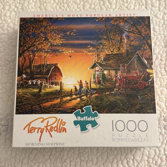 Terry Redlin Buffalo Games Puzzle - Morning Surprise - 1000 pieces - Picture 1 of 5